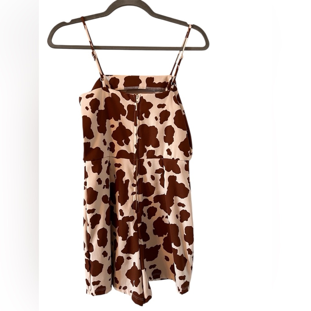 Altar'd State Brown and Cream Patterned Skorts Jumper